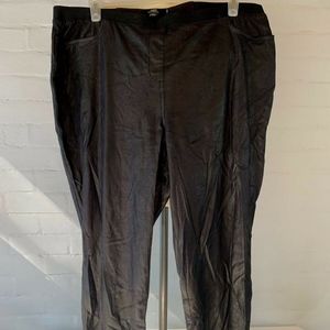 ABS Platinum Women's 20W Pull-on Pants Leather Look